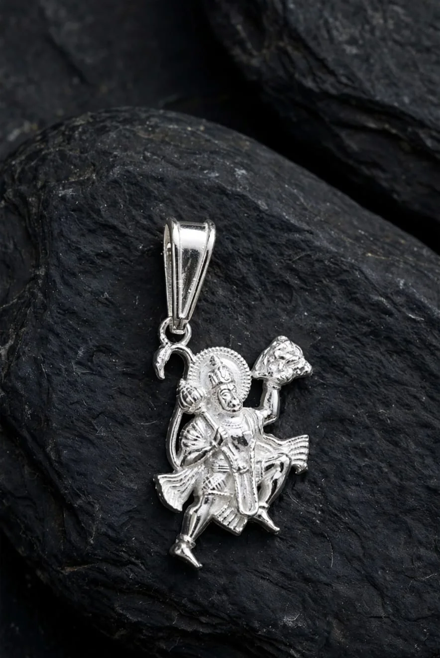 Hanuman Carrying Mountain Pendant