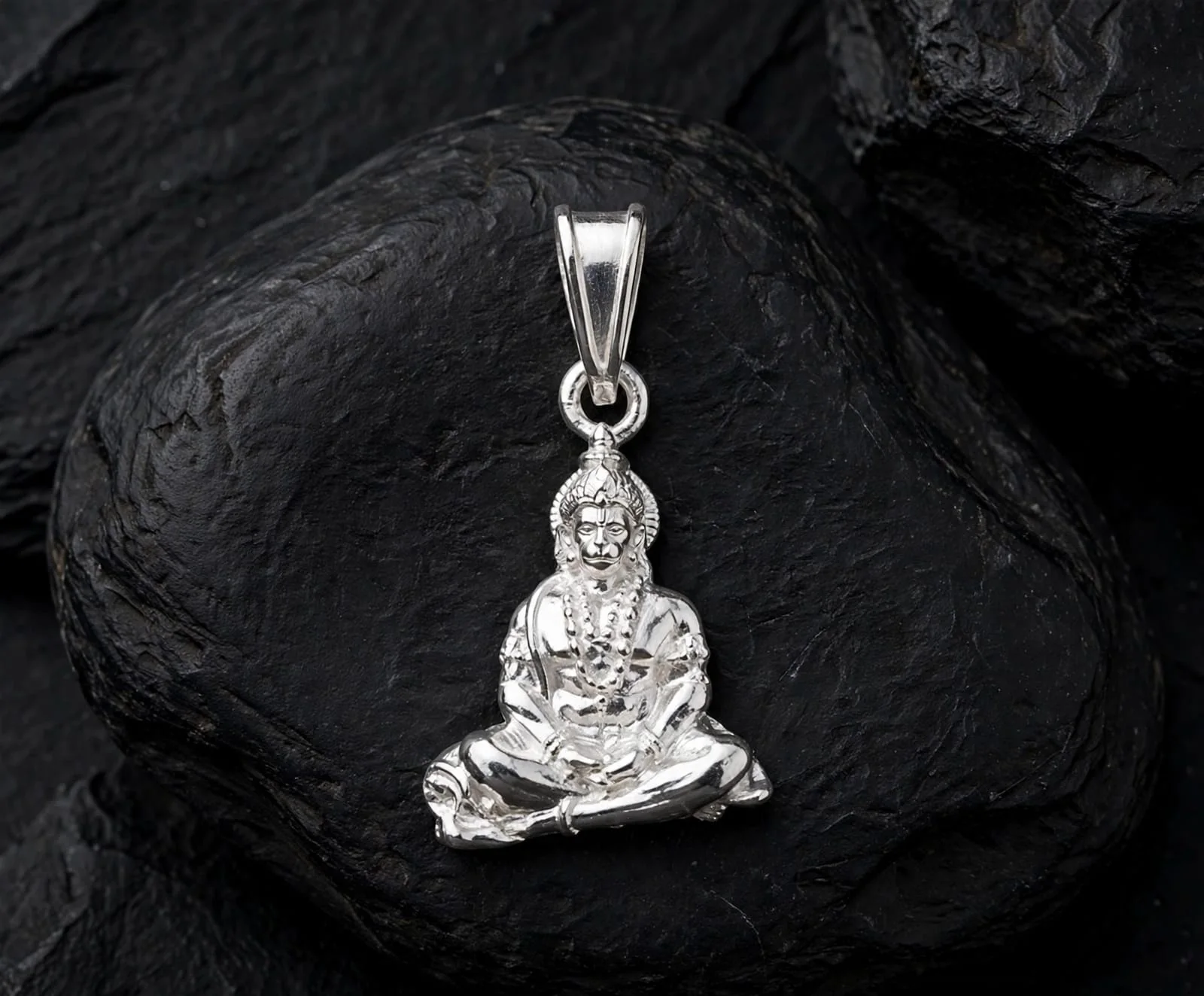 Seated Hanuman Pendant
