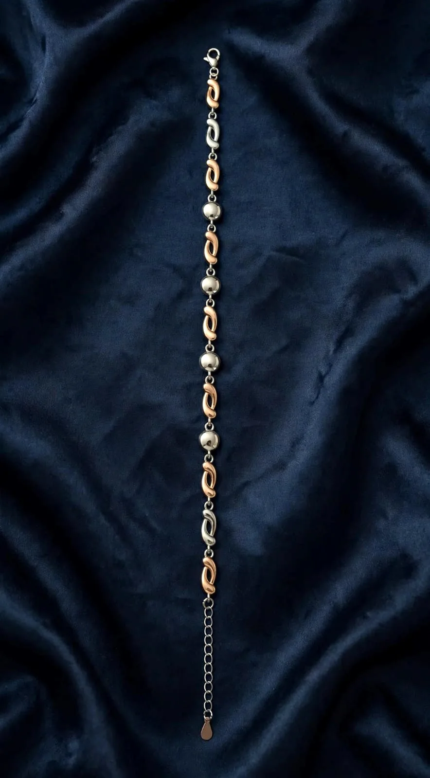 Two-Tone Infinity Link Bracelet