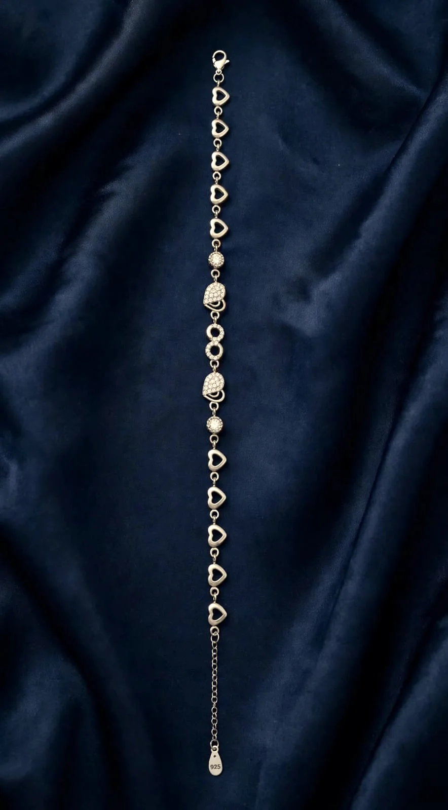 Open Heart Link Bracelet