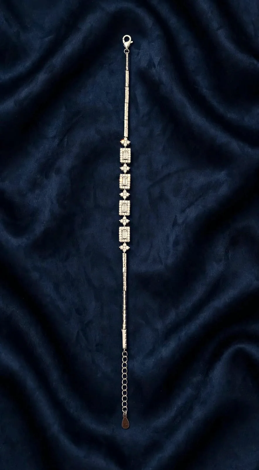 Baguette & Starburst Bar Bracelet