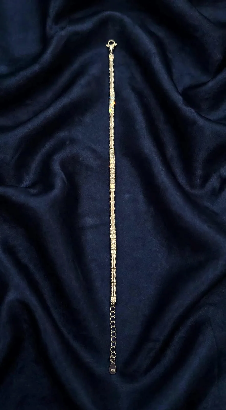 Slim CZ Bar Bracelet