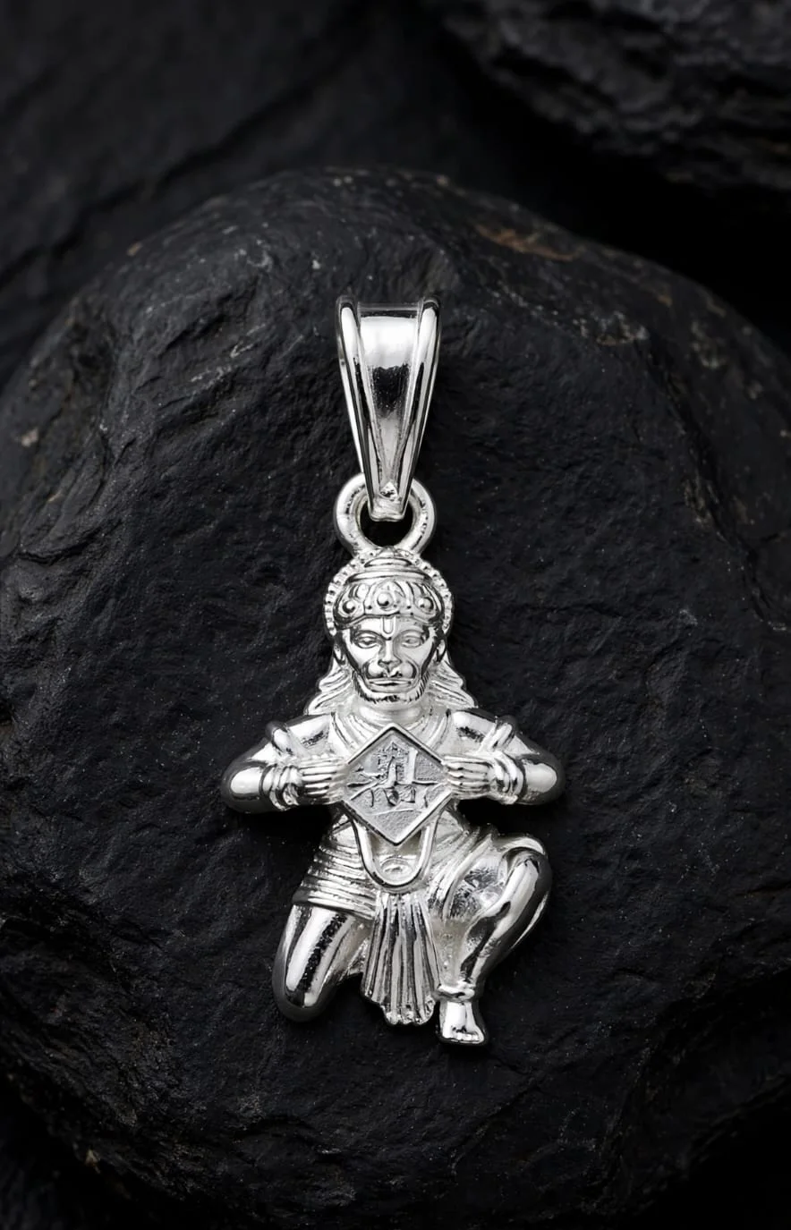Kneeling Hanuman Pendant