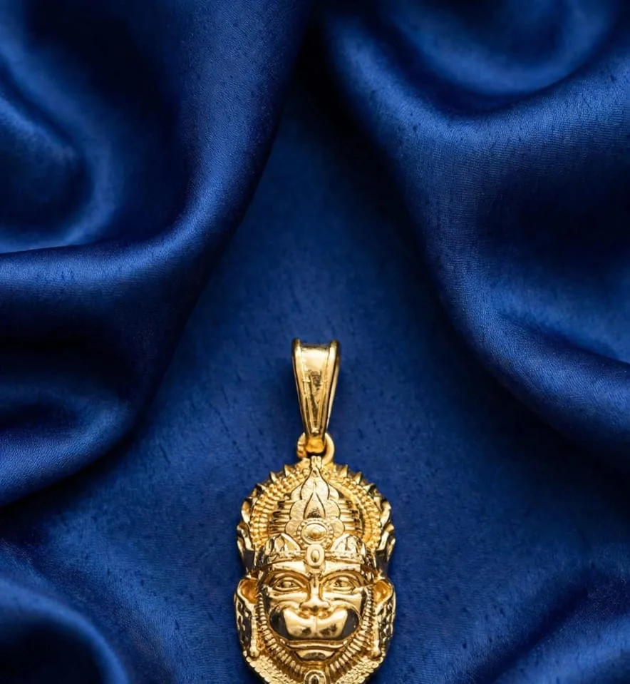 Gold-tone Narasimha Pendant