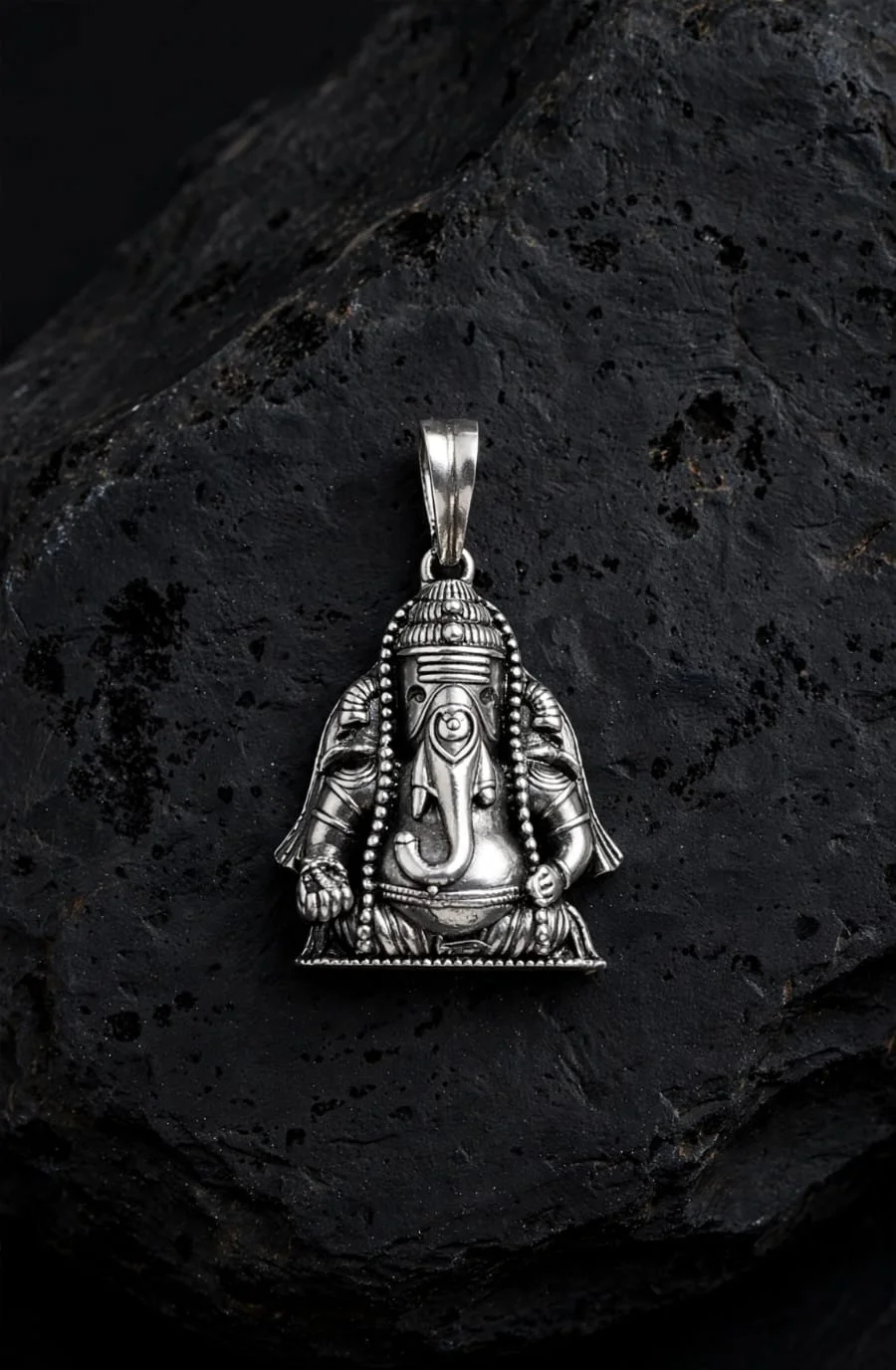 Oxidised Ganesha Pendant