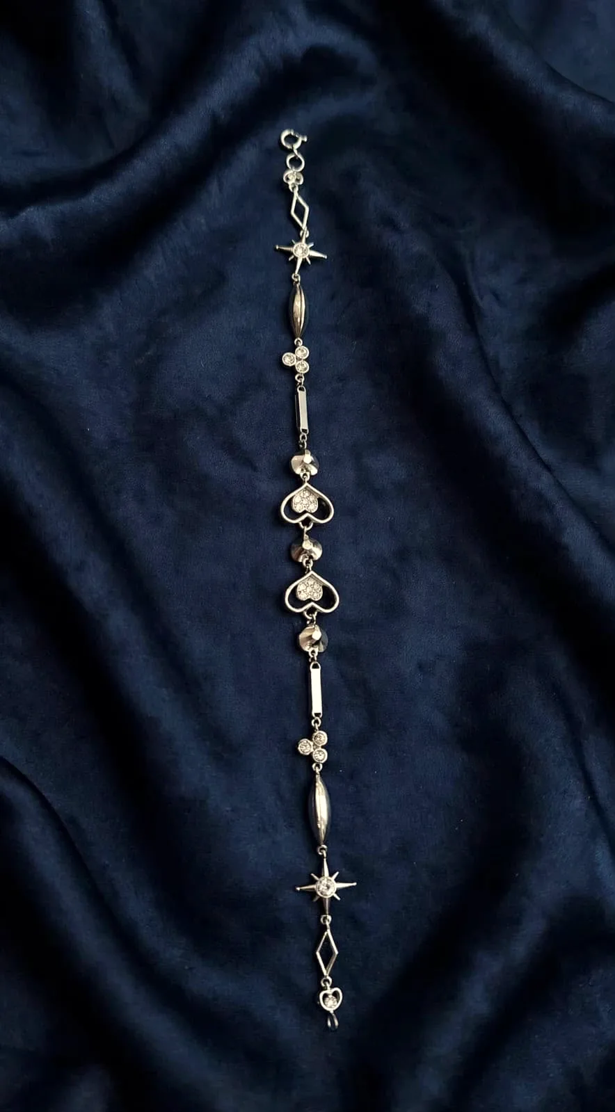 Open Heart & Star Charm Bracelet