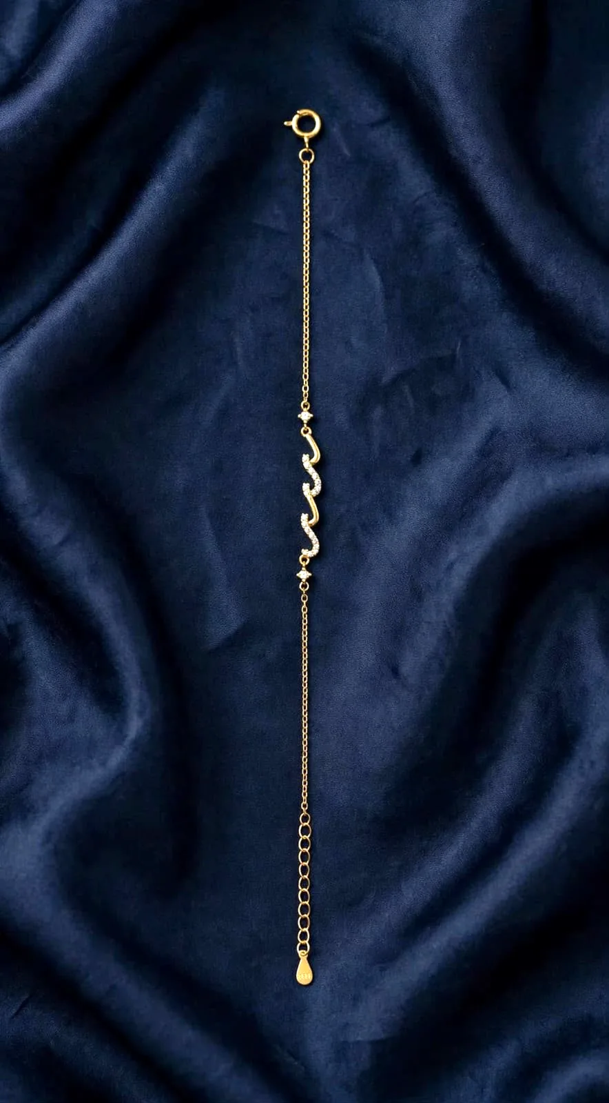 Gold-plated Wave Bar Dainty Bracelet